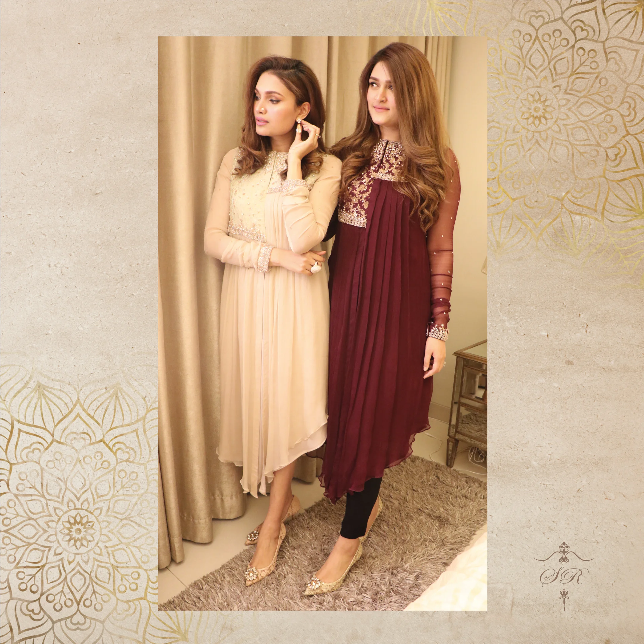Gorgeous Beige, A-Symmetrical Box Pleated Cut